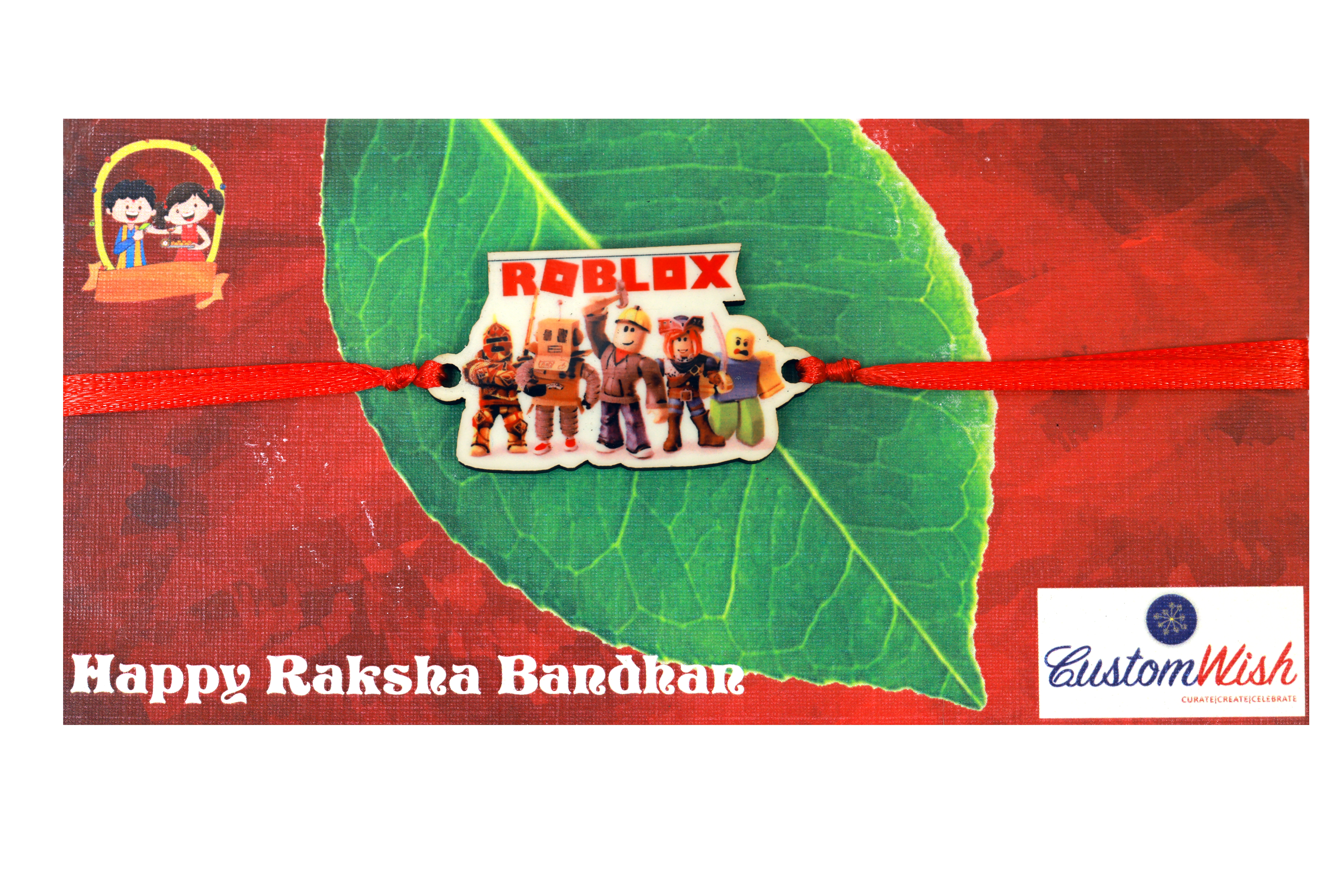 Roblox MDF Sublimation Rakhi, Roblox Rakhi for Brother